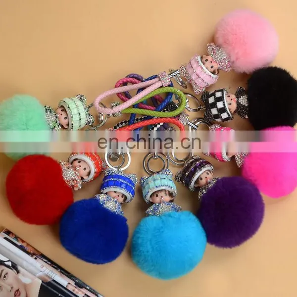 Factory Wholesale Multicolor Rex Rabbit Fur Monchichi With Cheap Price photo-2