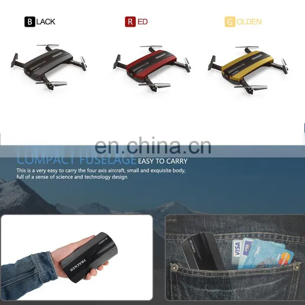 2.4G Foldable Mini Pocket R/C Drone With Wifi Camera and Light photo-2