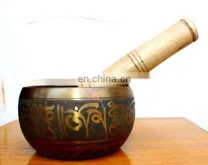 Chakra Healing Brass Buddhist Meditation Healing Tibetan Singing Bowl Sound Healing Tibetan Singing Bowl Brass Buddhist ethnic