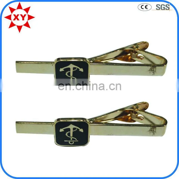 Cheap Custom Brass Tie Clip With Engraved Logo photo-4