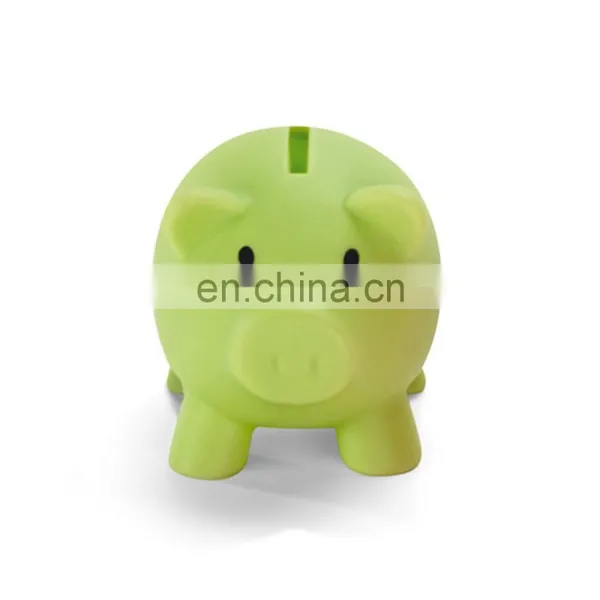 Piggy Shaped Plastic Pvc Coin Bank and Money Box Coin Can With Bottom Lid photo-5