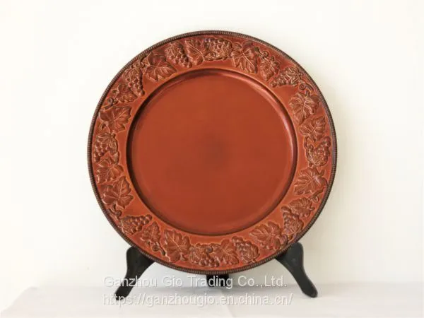 Plastic Charger Plate,christmas Decoration PlateYF-60020 photo-2