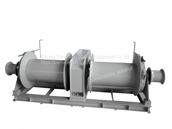 30T double drums electric mooring winch