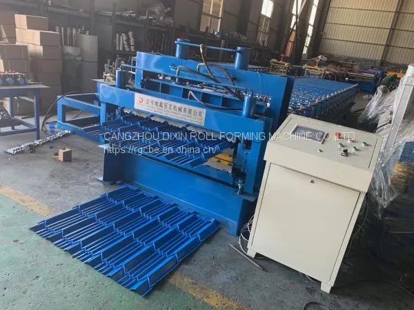 Steel Glazed Tile Double Layer Cold Roll Forming Making Machine photo-3