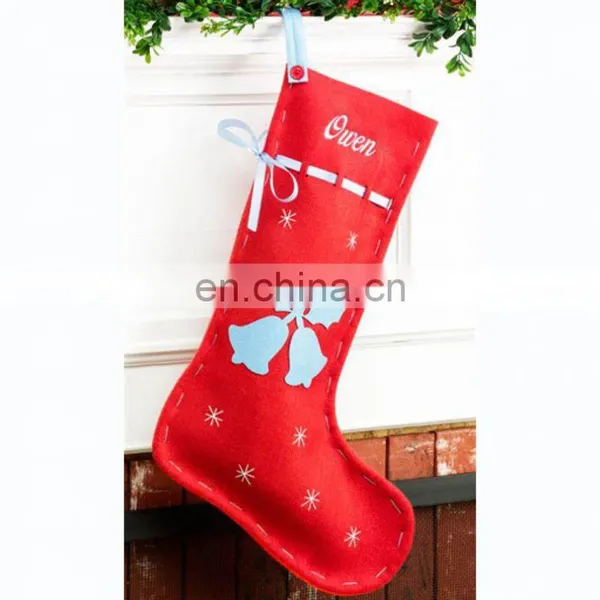 Amazon 2018 Christmas Eve Decor Wholesale Wall Hanging Christmas Ornaments Felt Socks photo-3