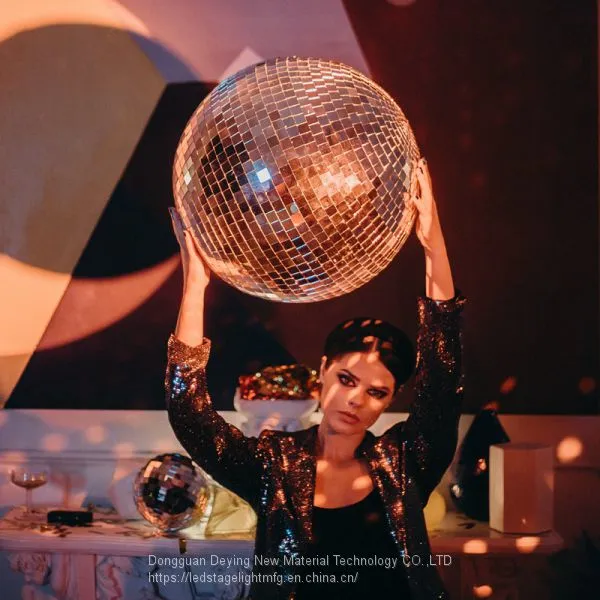 20inch Disco Miror Ball King 50cm Inflatable Gold Mirror Ball photo-3