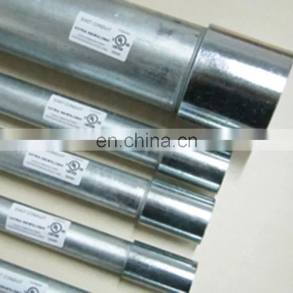 Electrical Metal Conduit Hot Dip Galvanized Steel Pipe Tubing Using ERW Technology With ANSI Standard UL6 Listed photo-5