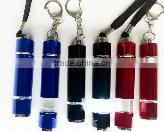 Promotional Retractable Flat Led Light Keychain Flashlight photo-3