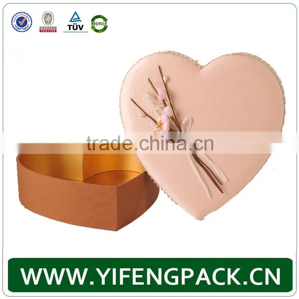 Wholesale Custom Storage Distribution Kraft Paper Gift Heart Shaped Packaging Chocolate Box photo-3