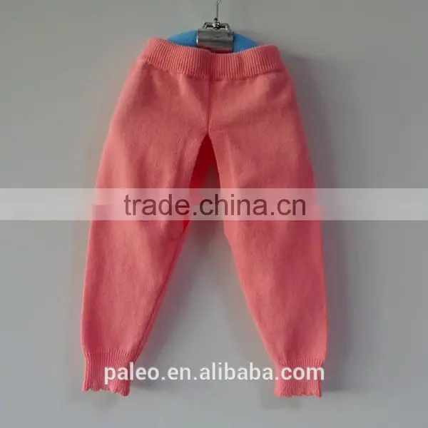 Eco-friendly Cotton Knitting Pattern Design Girl Night Trousers for Spring photo-2
