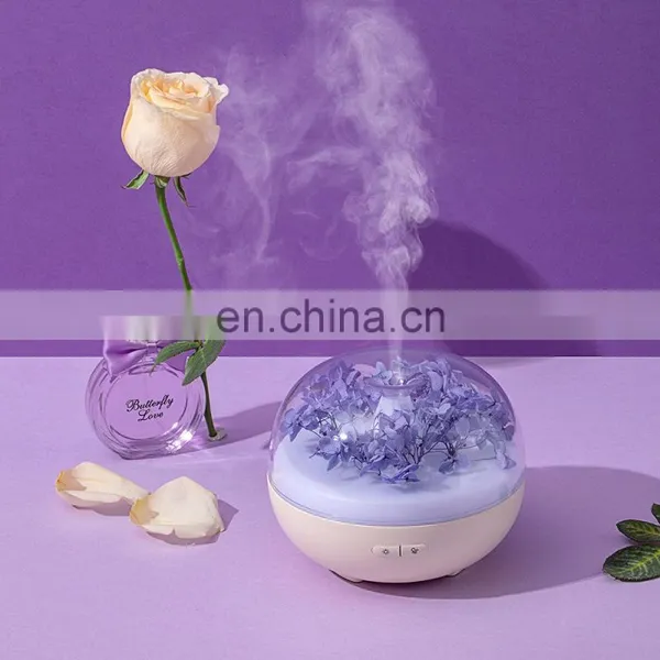 Eternal Flower Fragrance Diffuse Ultrasonic Essential Oil Diffuser With Colorful Night Lamp photo-2