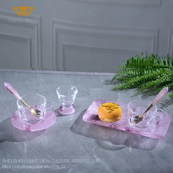 Home Decor Designer Customization With Snack Holder And Decorative Trays Cups Set photo-2