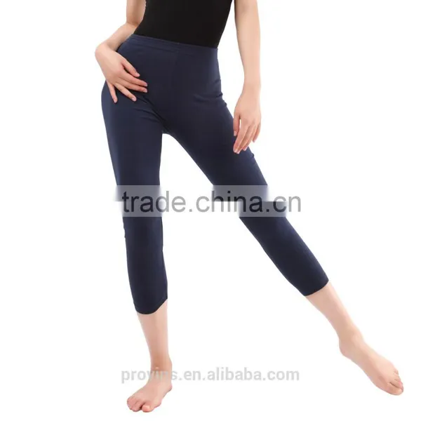 2517 Roll Down Dance Wear Capri Yoga Leggings, Shine Sport Leggings photo-6