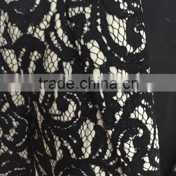 2015 New Embroidery Fabric Neck Designs for Casual Women Western Dress photo-2