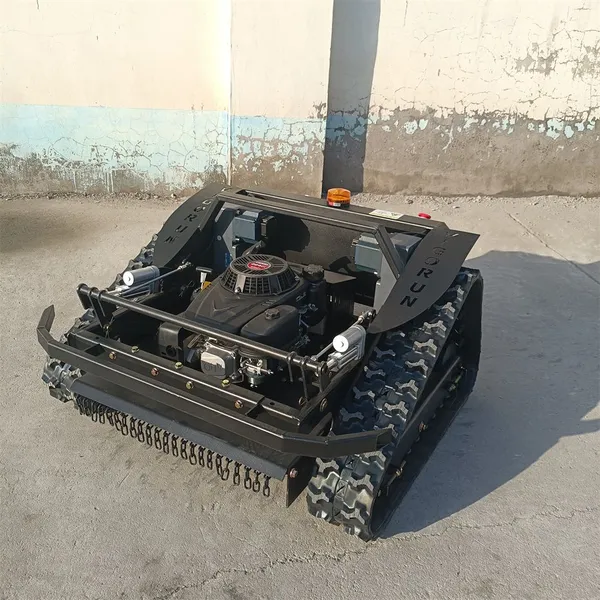Remote Controlled Lawn Mower, China Robotic Slope Mower Price, Wireless Remote Control Lawn Mower for Sale photo-4