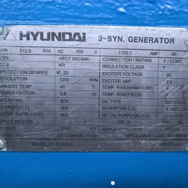 STX MAN 7L16/24 HFO Generator Sets 770KW 1200RPM Used for Power Station photo-4