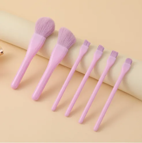 Customized Candy Colored Makeup Brush Six Pack Multifunctional Portable Boxed Makeup Brush Eye Beauty Tool Set photo-4