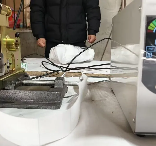 Industrial Ultrasonic Fabric Cutting Machine for Circular Looms, Automatic Operation, 220V Power Supply