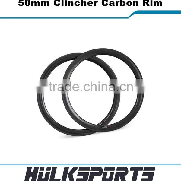 700c Carbon Fiber Road Bike Rims 23mm Width Carbon Bicycle Rim Cycling Wheels 50mm Clincher Carbon Rim photo-2
