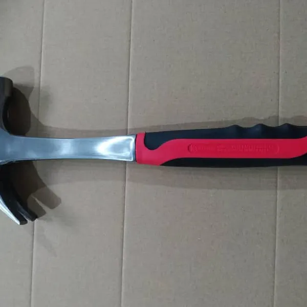16OZ One Piece Claw Hammer, Steel Tubular Claw Hammer Rip Hammer, Steel Handle photo-2