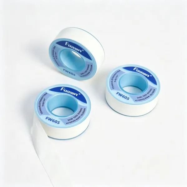 Forwa FW605 Industrial PVC High Density Tape Thread Seal for Gas & Water Pipelines 15mm White