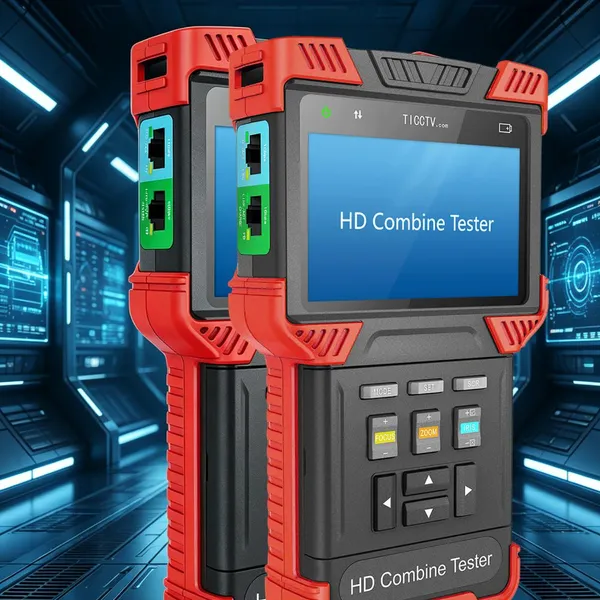DT‑T72 HD Combine Tester, IP Camera CCTV Tester, Gigabit POE TDR Cable Fault Detector for Security Camera Installation Maintenance