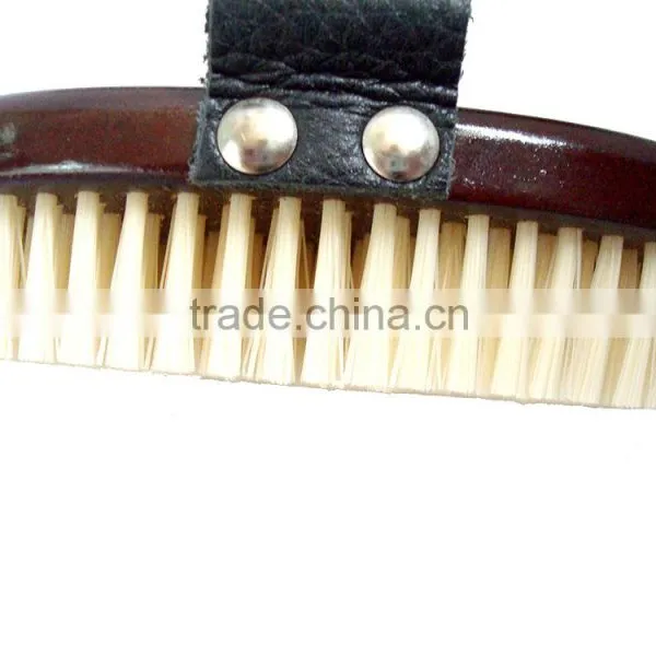 Wooden Beard Brush With Leather Handle photo-3