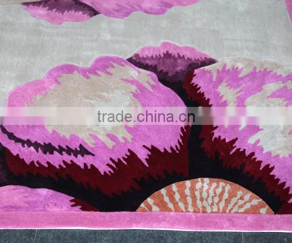 Chinese Wool And Silk Hand Tufted Carpet Rugs Handmade Wool Carpet YB-A006 photo-4