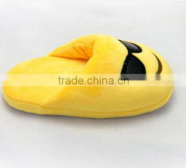 FREE SAMPLE - CHEAP FACTORY CUSTOM EMOJI LSIPPER, PLUSH EMOJI YELLOW SLIPPERS, EMOJI SHOES FOR SALE photo-2
