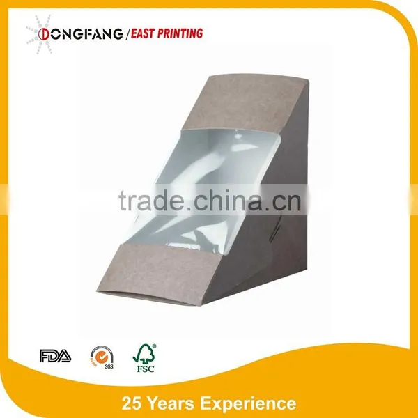 Paper Sandwich Box of High Quality Take Away Paper Sandwich Packaging Box photo-3