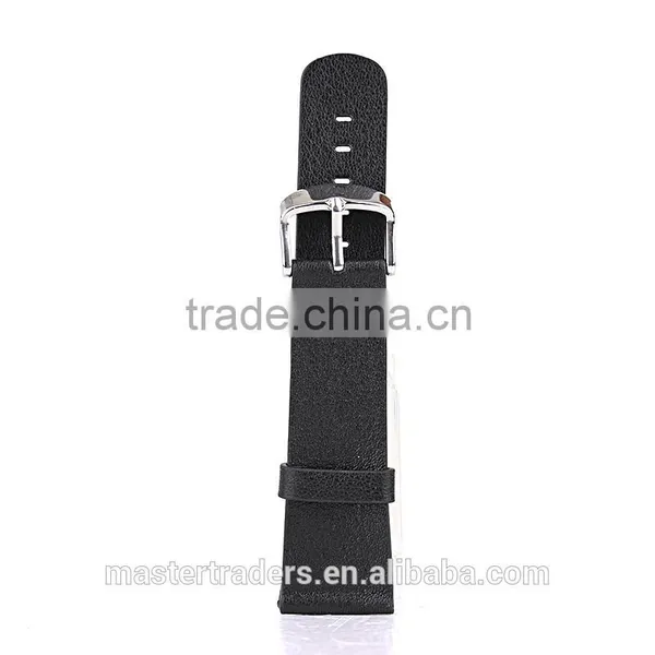 Cheap Black Genuine Leather Litchi Grain Watch Band Wrist Strap Bracelet For 38MM Apple Watch MT-3589 photo-4