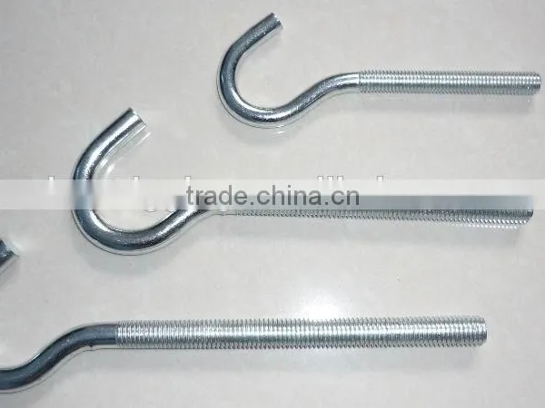 Steel Electric Galvanized Screw Hook Q Hook in China Cabinet Rigging Hardware photo-6