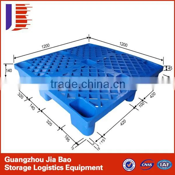 Blue HDPE Custom Heavy Duty Plastic Pallets High Capacity For Supermarket photo-2