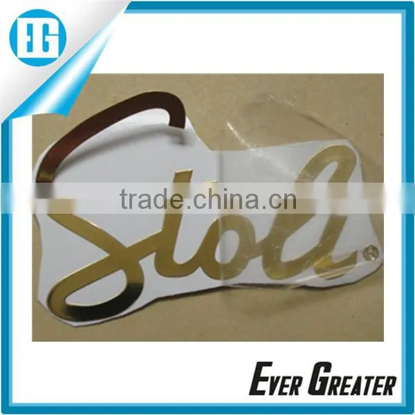 Custom Electroforming Sticker Strong Adhensive Sticker Durable Electroformed Sticker Hot Sale photo-6