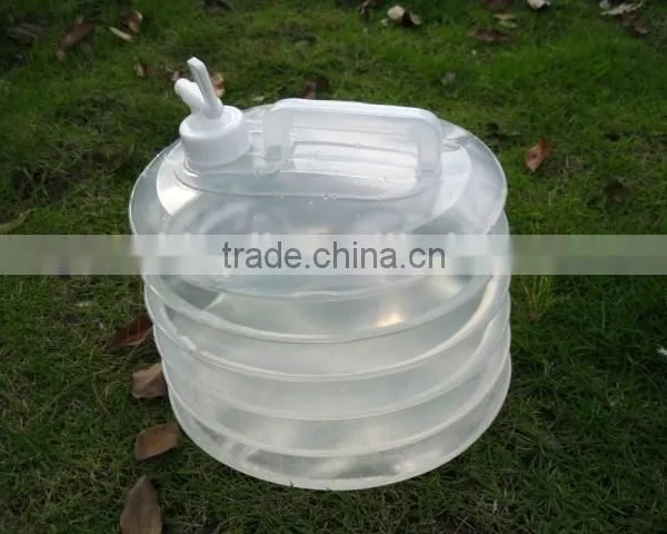 Outdoor Camping Hiking Plastic Folding Water Bucket photo-3