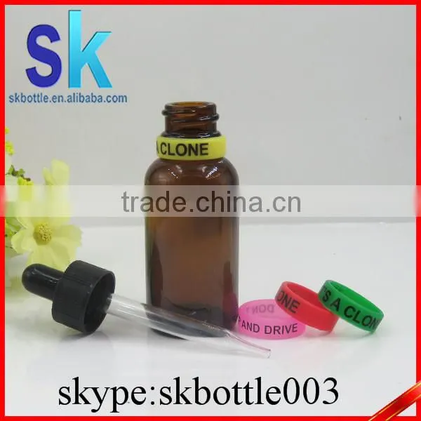 30ml Amber Round Boston Glass Bottle With Glass Pipette Bottle photo-6