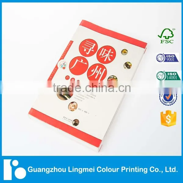 Custom High Quality Glossy Art Paper Cooking Book Guangzhou Color Printing