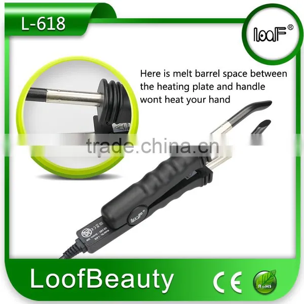 Professional Hair Extension Iron Suit for Nail Hair Extension Flat Plate Control Temp Type Constant Temp LCD Digital Display photo-2