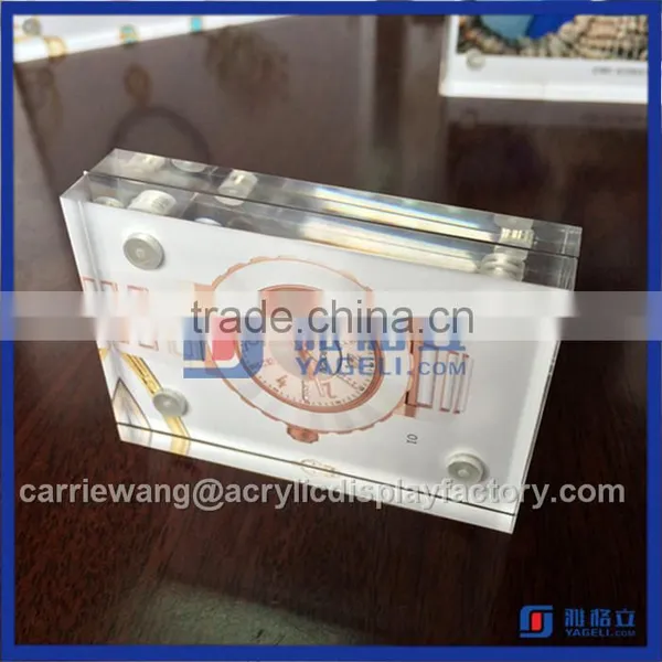 Yageli Factory Clear Acrylic Photo Frame / Acrylic Maganet Photo Frame for Custom Size photo-4