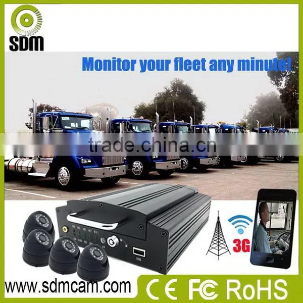 Exported Support 4 Cameras 4ch 3g Mobile Dvr With Rfid Built-in WIFI