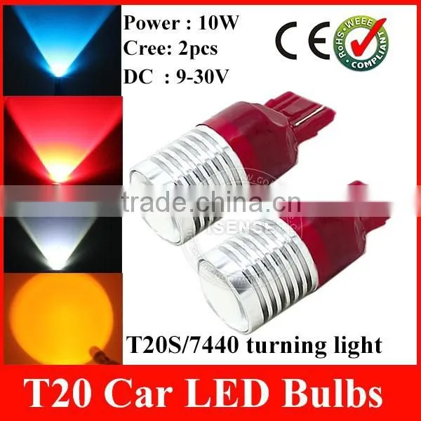 7440 Car Light Auto Mini Bulbs With 10w Crees Chips USA Import or Taiwan Chips photo-3