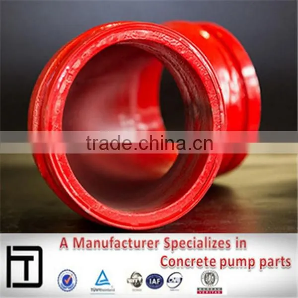 Concrete Pump Casting Spare Parts,DN125*R1000*90D Pipe Bend, MF Flange Welded photo-4