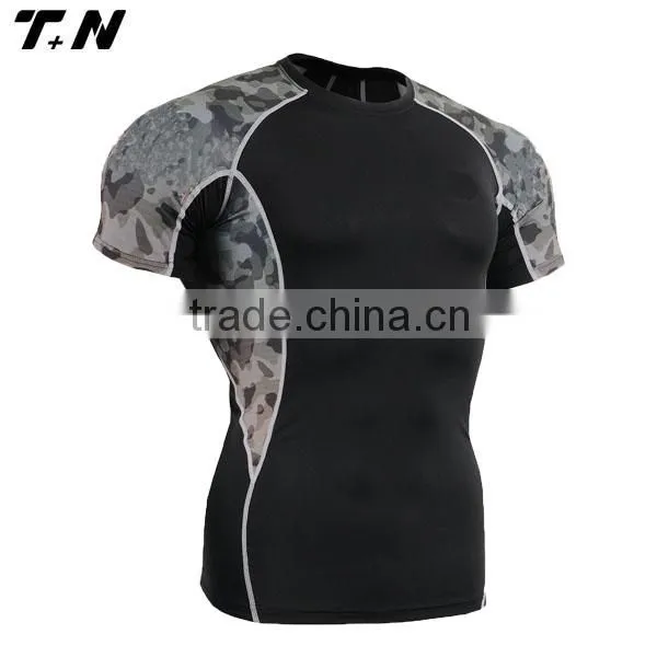 Sublimation Compression Shirt Men Custom photo-6