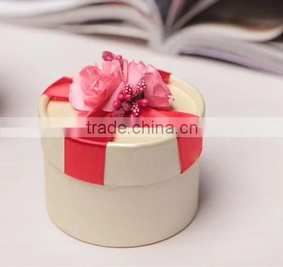 Round Paper Wedding Gift Box, Wedding Chocolate Box photo-2