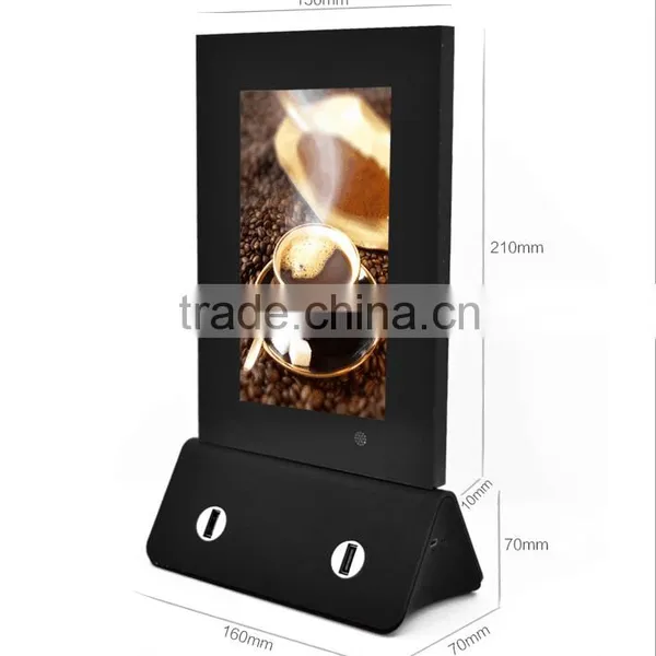 Advertising sign powerbank mobile power supply with 7inch HD screen