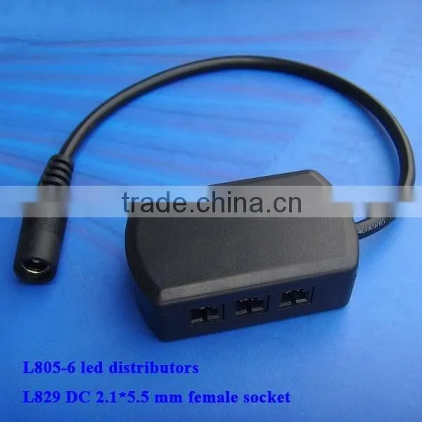 12V DC Cable 6 Way Parallel Led Distribution Junction Boxes for LED Ceiling Recessed Downlight Cabinet Spot Lights photo-3