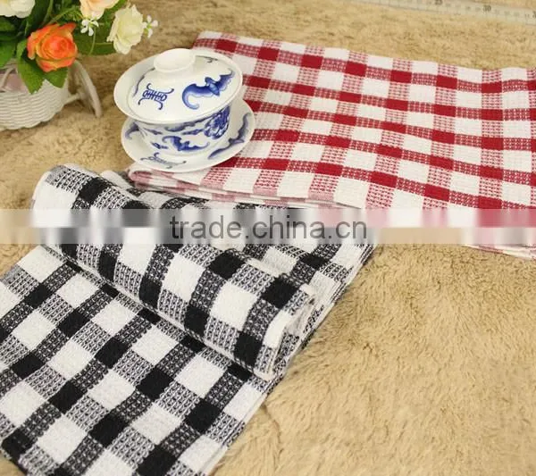 100% Cotton Soft Cheap Gingham Towel