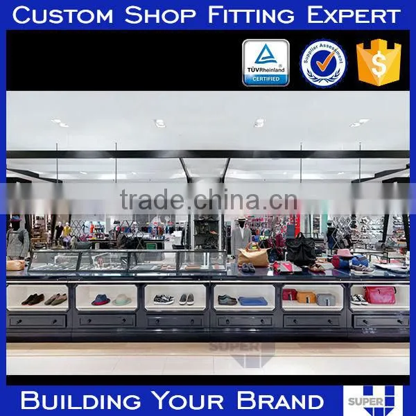 Bag Retail Stores Slatwall Decorative Wood Wall Display Shelves photo-6