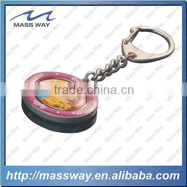 Novelty Fashion Gifts Epoxy Doming 3D Metal Key Chain photo-2