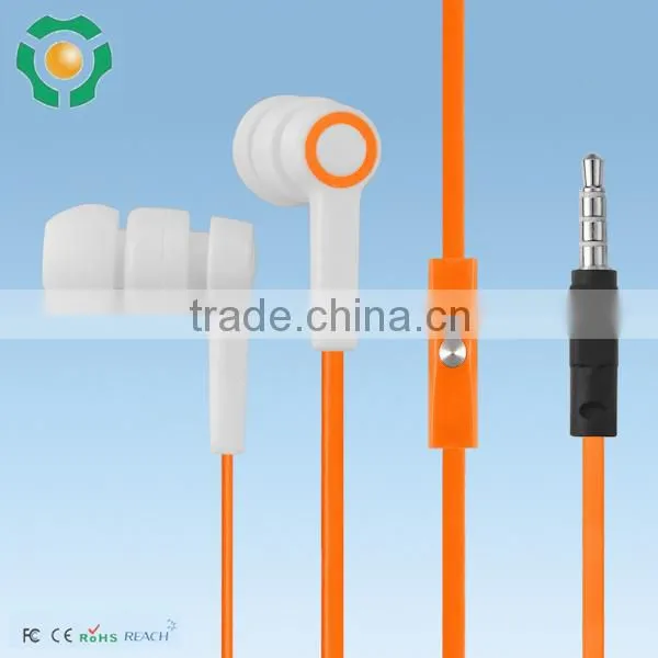 Colorful Wired Earphones With Flat Cable and 3.5 mm Plug for Enjoying Music photo-4